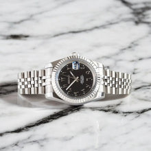 Seiko Mod Datejust "Noir, chiffres arabes"