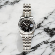 Seiko Mod Datejust "Noir, chiffres arabes"