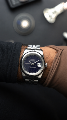 Seiko Mod Datejust "Noir galaxie"