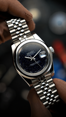 Seiko Mod Datejust "Noir galaxie"