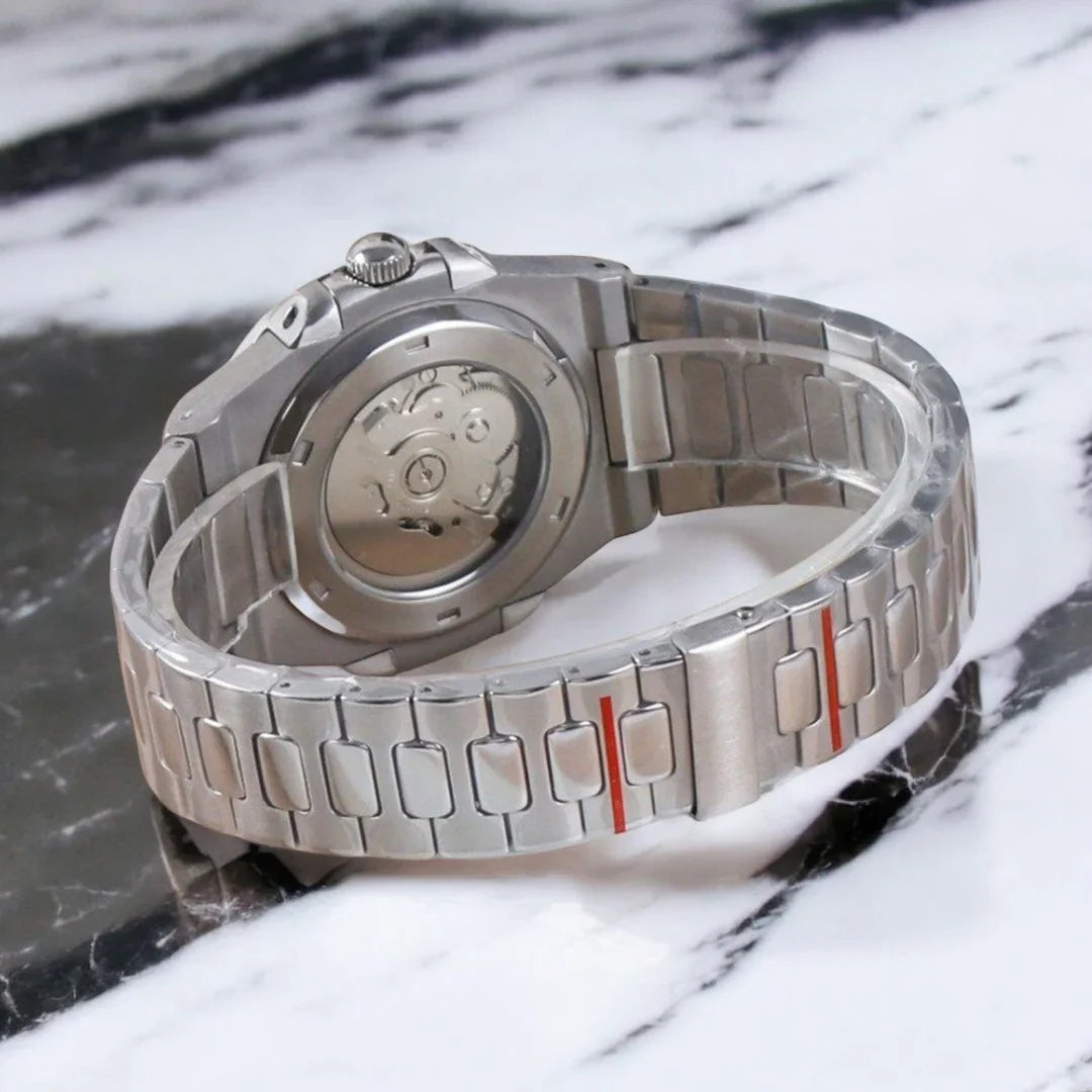 Seiko Mod Nautilus "Gris argenté"