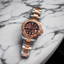 Seiko Mod Yacht-Master "Or rose/argent"