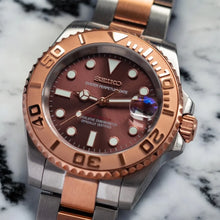 Seiko Mod Yacht-Master "Or rose/argent"