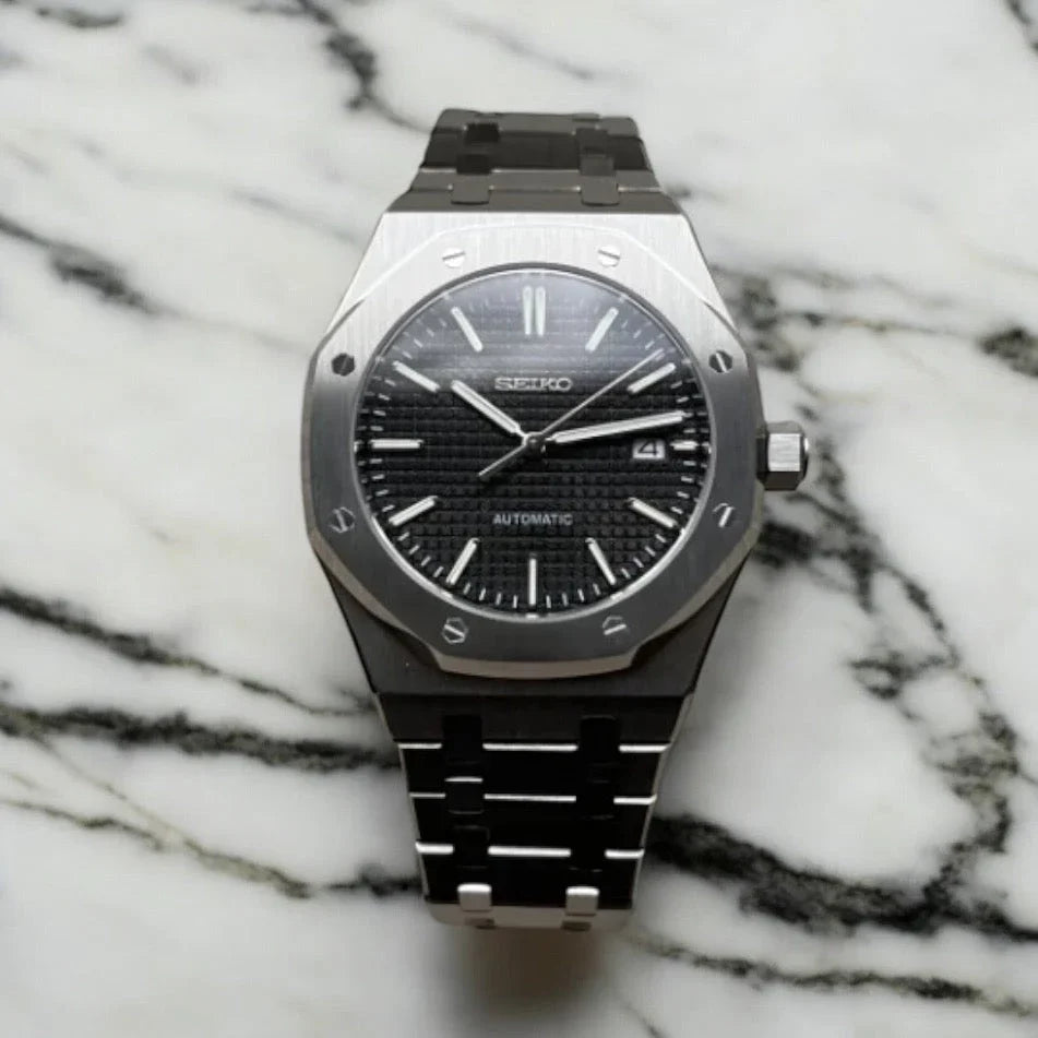 Seiko Mod Royal Oak "Noir classique"