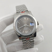 Seiko Mod Datejust "Gris, chiffres romains"
