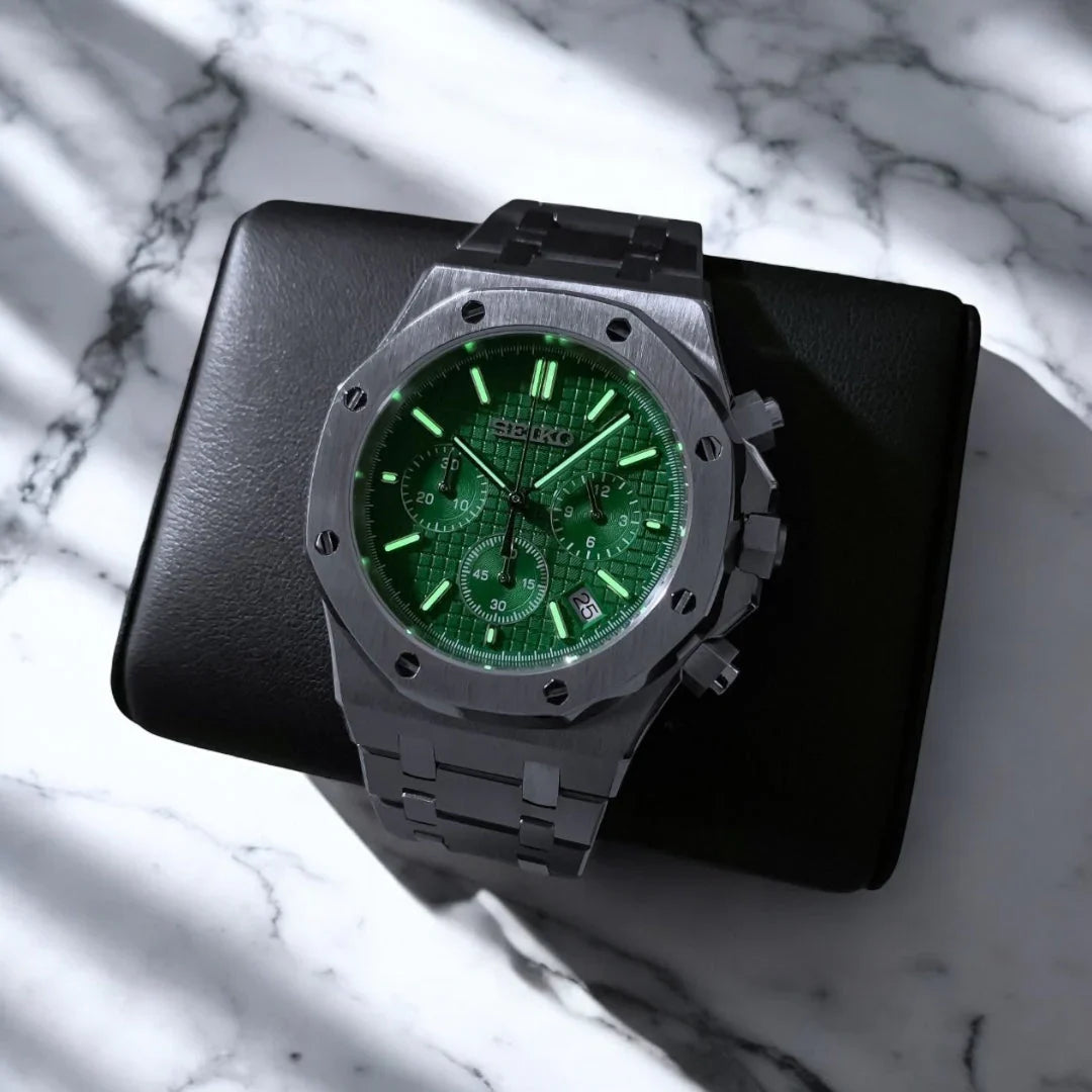 Seiko Mod Royal Oak Chronograph "Vert"