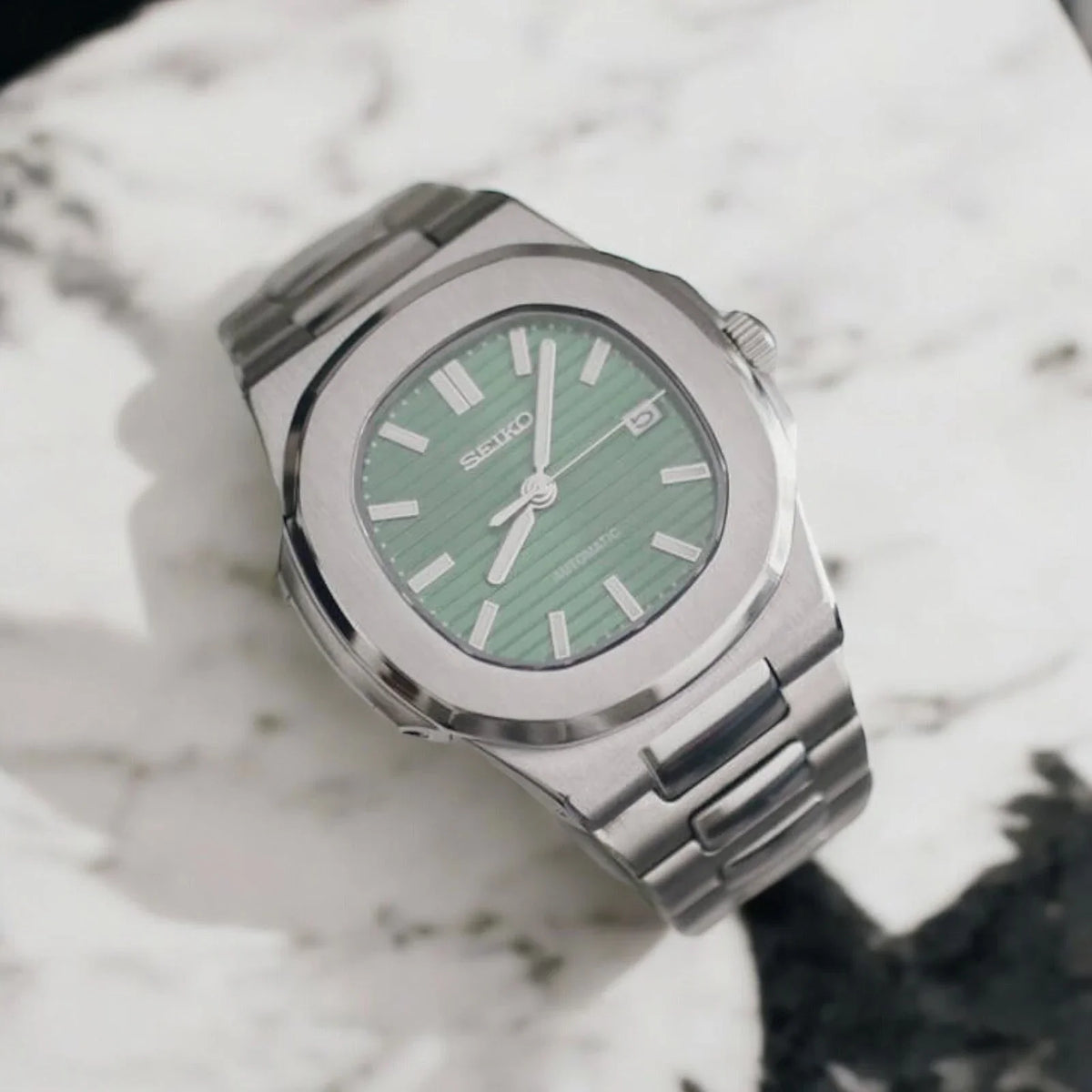 Seiko Mod Nautilus "Vert émeraude"