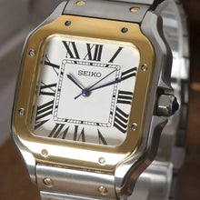 Seiko Mod Santos "Bicolore or et acier"