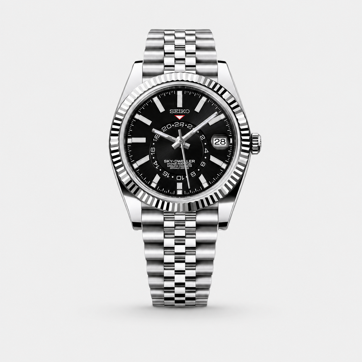 Seiko Mod Sky-Dweller "Cadran noir"