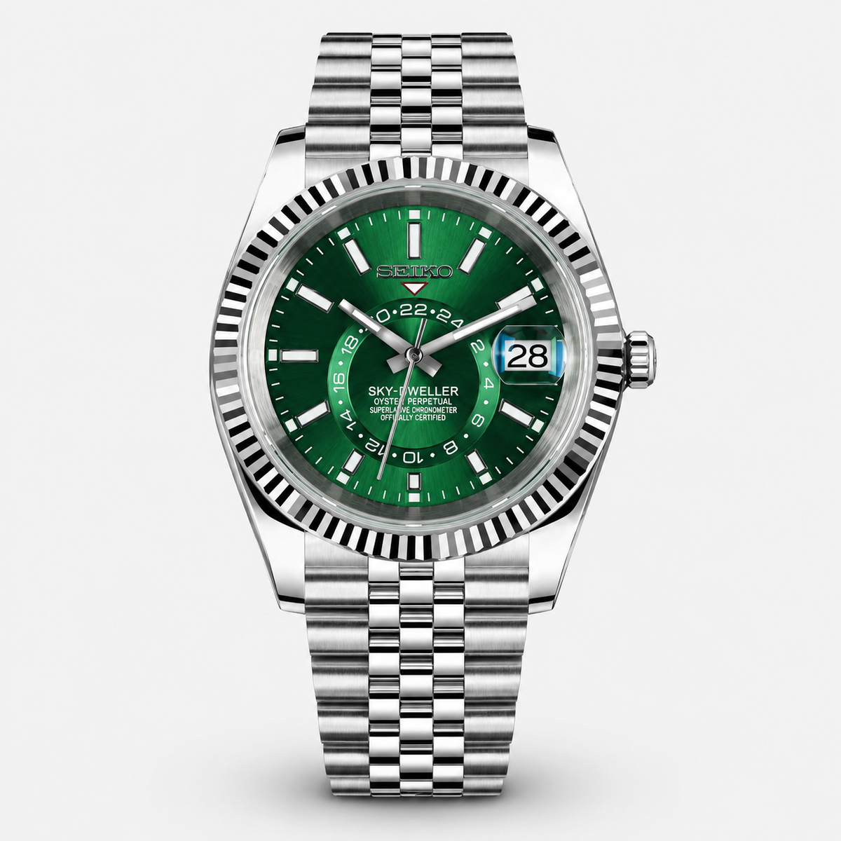 Seiko Mod Sky-Dweller "Cadran vert"