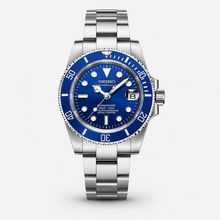 Seiko Mod Submariner "Argent et bleu"
