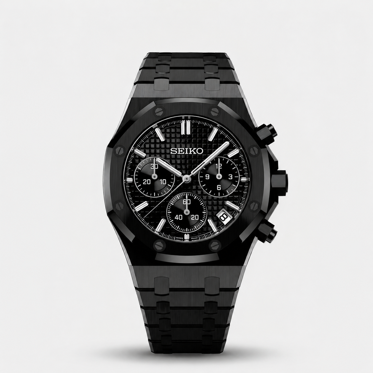 Seiko Mod Royal Oak Chronograph "Panthère noire"