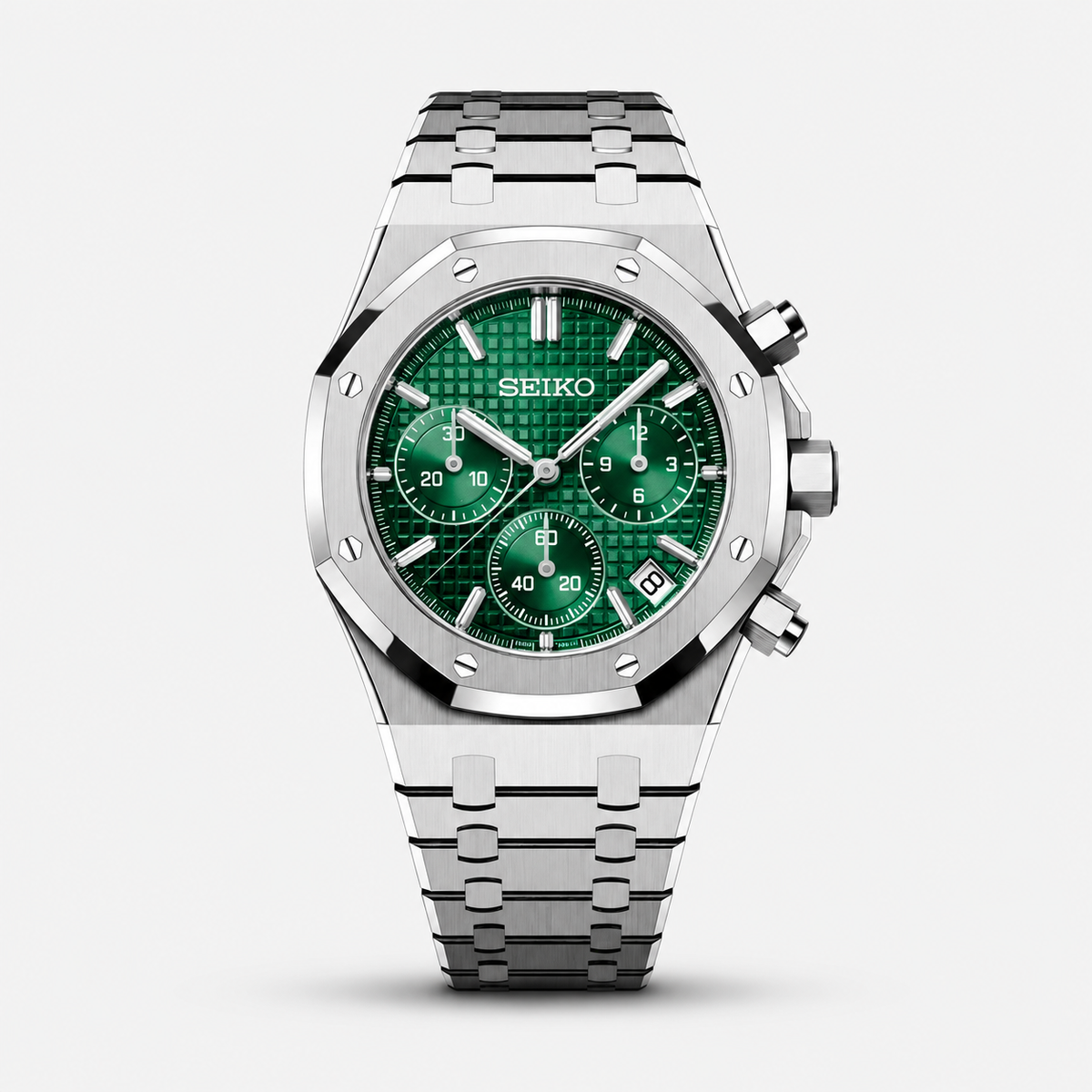 Seiko Mod Royal Oak Chronograph "Vert"