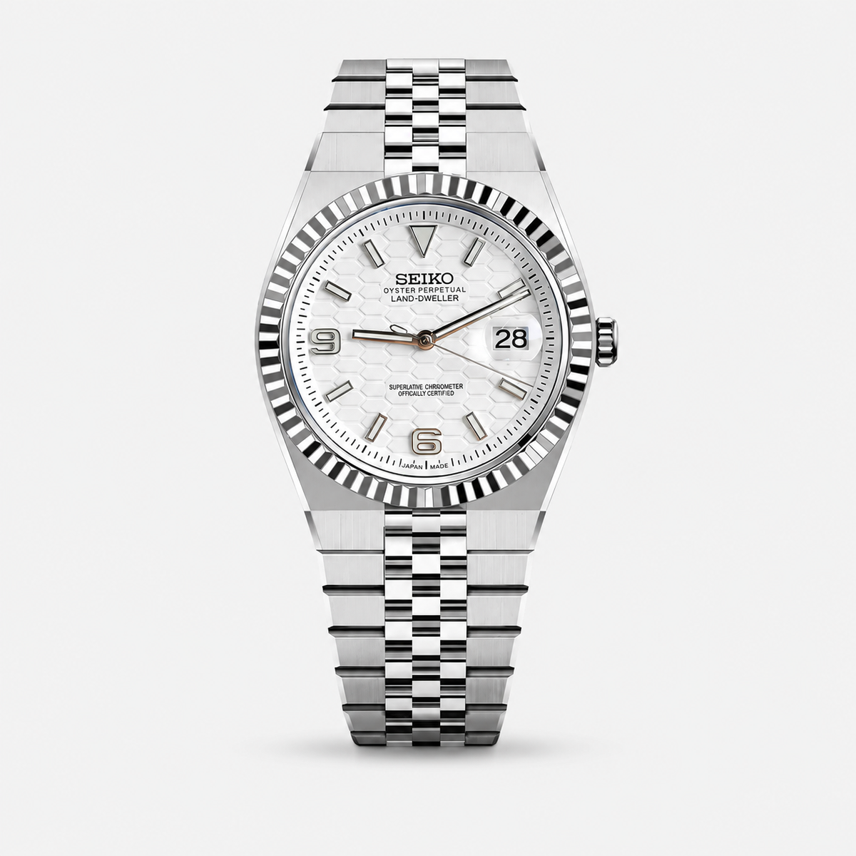 Seiko Mod Land-Dweller "Blanc éclatant"