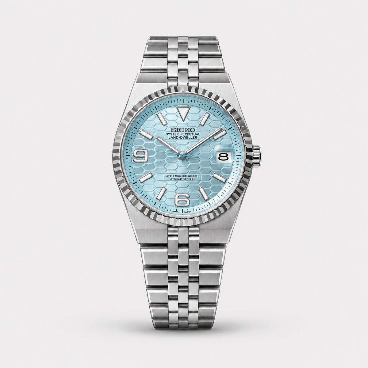 Seiko Mod Land-Dweller "Bleu glacier"