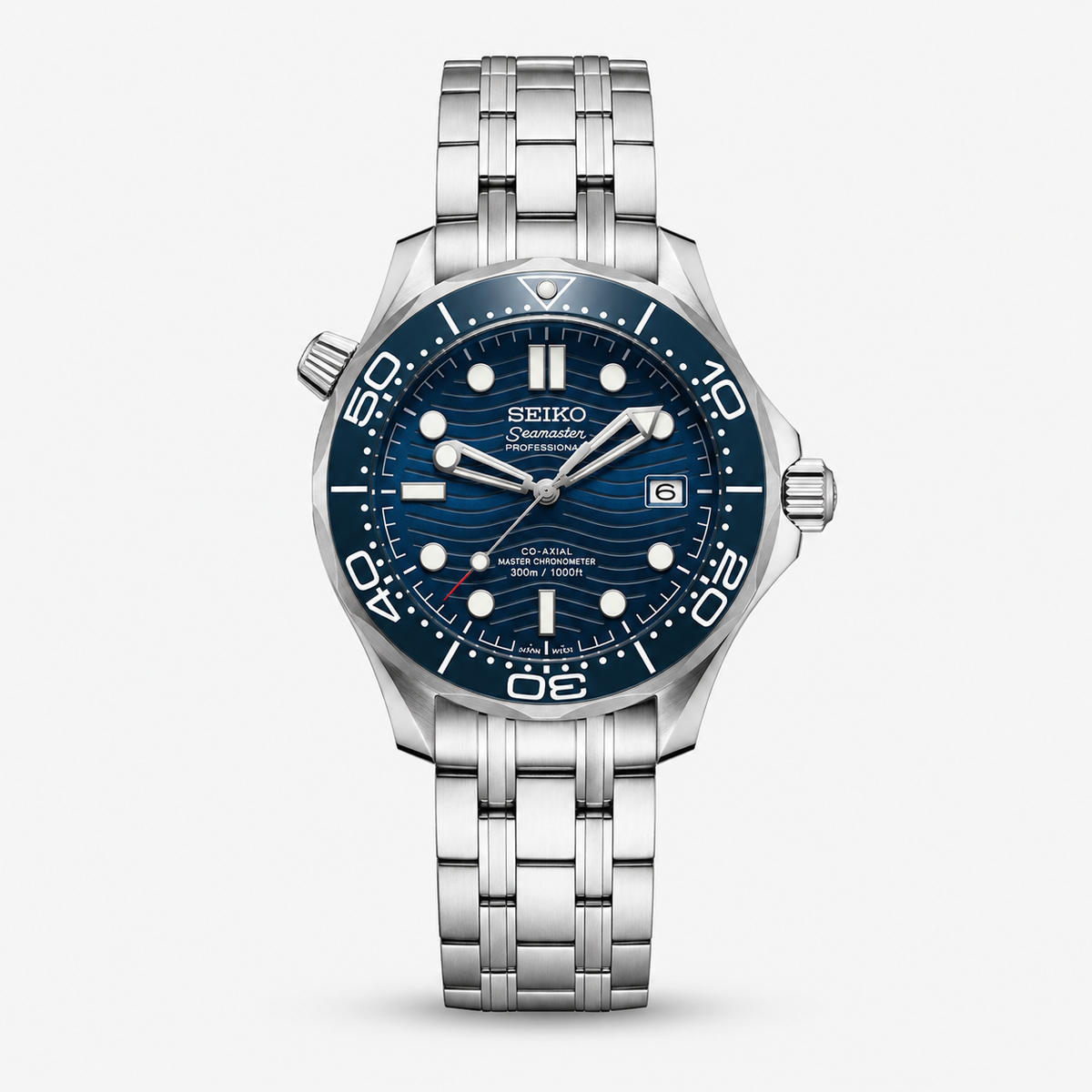 Seiko Mod Seamaster "Bleu"