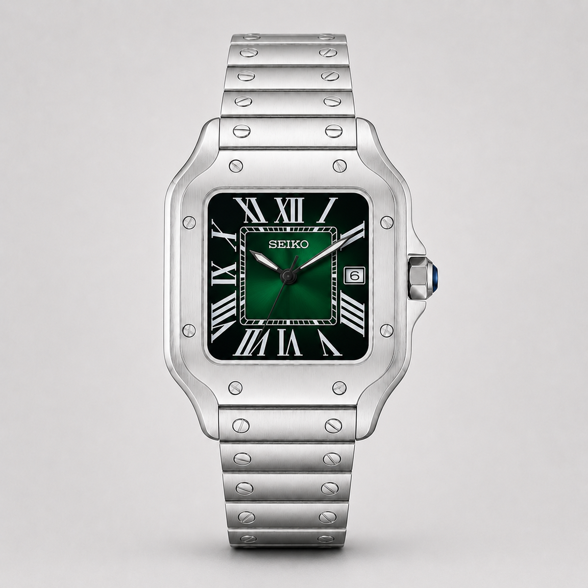 Seiko Mod Santos "Vert forêt glacé"