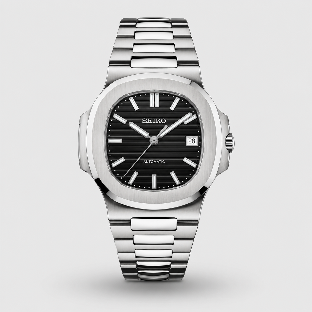 Seiko Mod Nautilus "Noir classique"