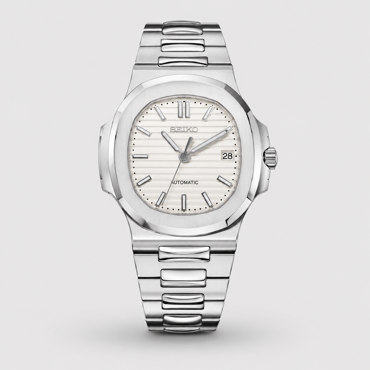 Seiko Mod Nautilus "Blanc cassé"