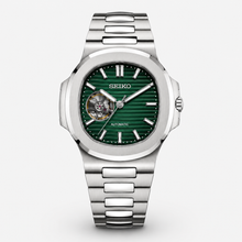 Seiko Mod Nautilus "Cœur ouvert vert"