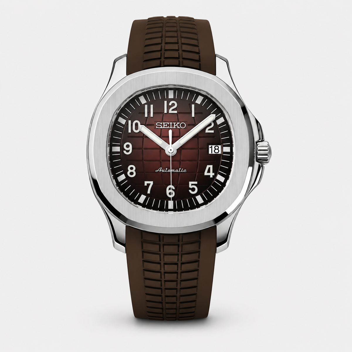 Seiko Mod Aquanaut "Argent et marron"