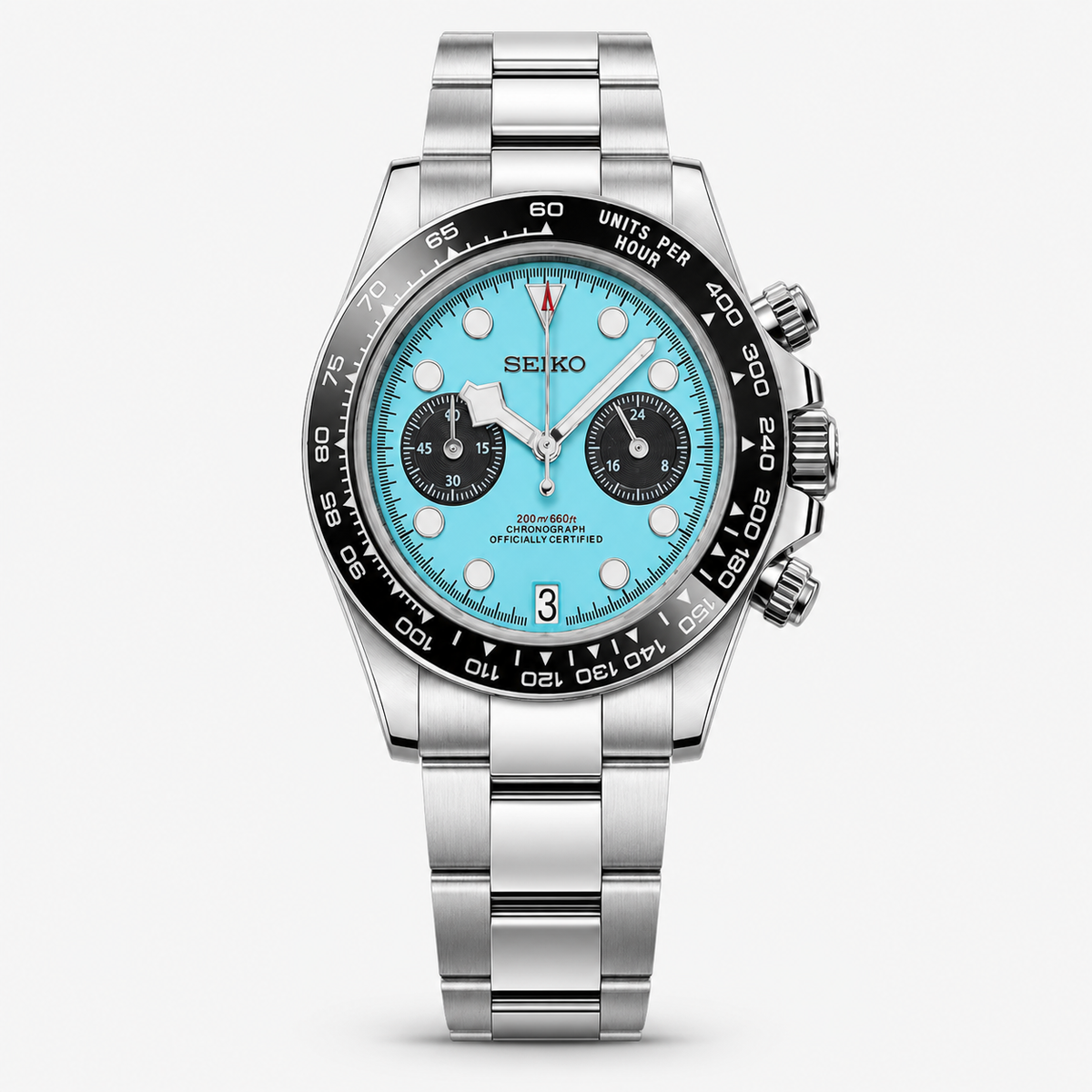 Seiko Mod Black Bay "Bleu flamant"