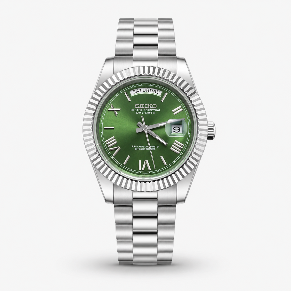 Seiko Mod Day-Date "Vert menthe"