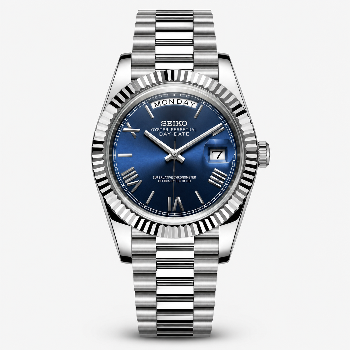 Seiko Mod Day-Date "Bleu royal"