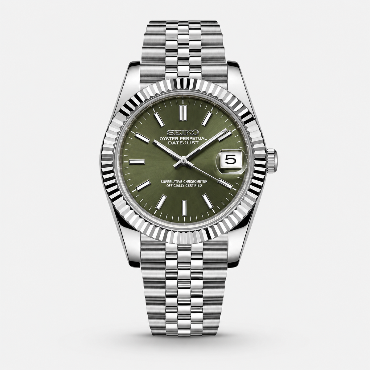 Seiko Mod Datejust "Vert olive"