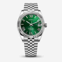 Seiko Mod Datejust "Vert, chiffres romains"