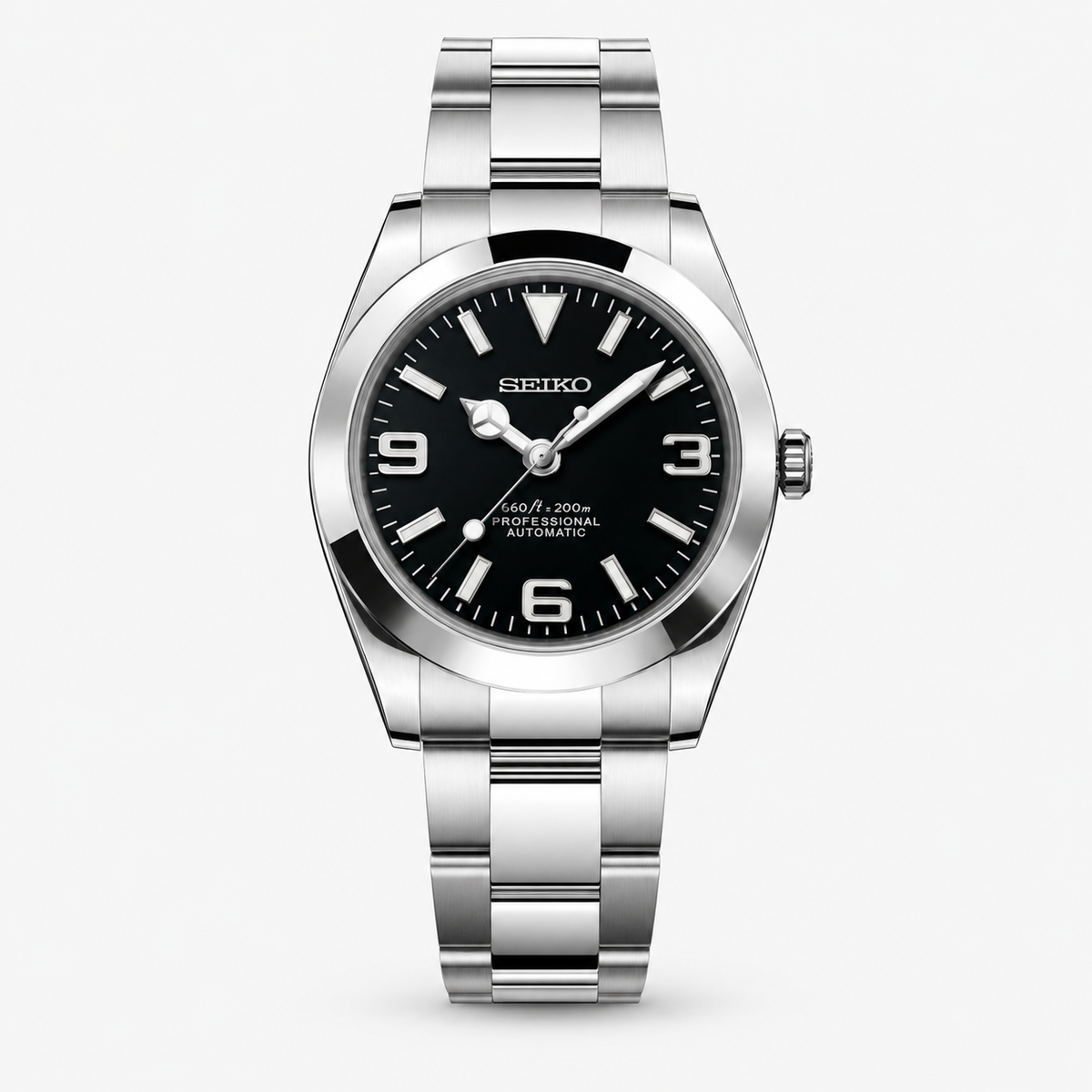 Seiko Mod Datejust "Noir classique"