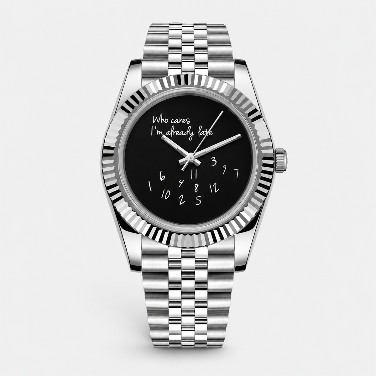Seiko Mod Datejust Black "Who Cares"