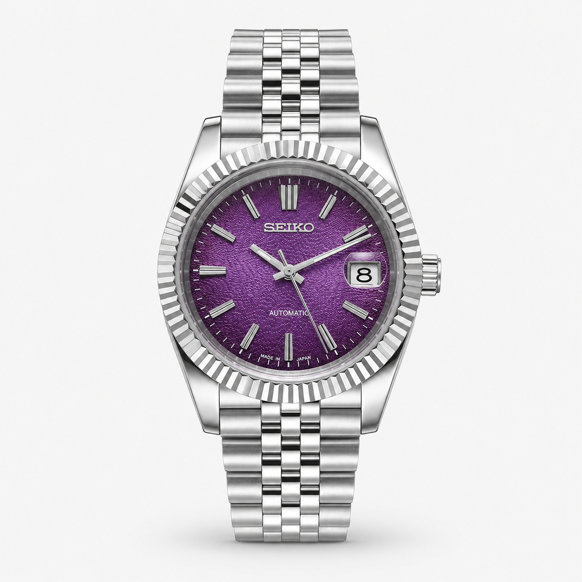 Seiko Mod Datejust "Violet grainé"