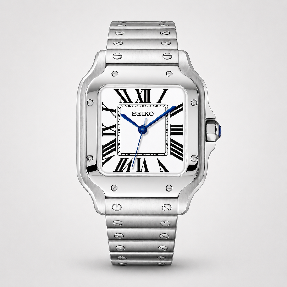 Seiko Mod Santos "Blanc classique"