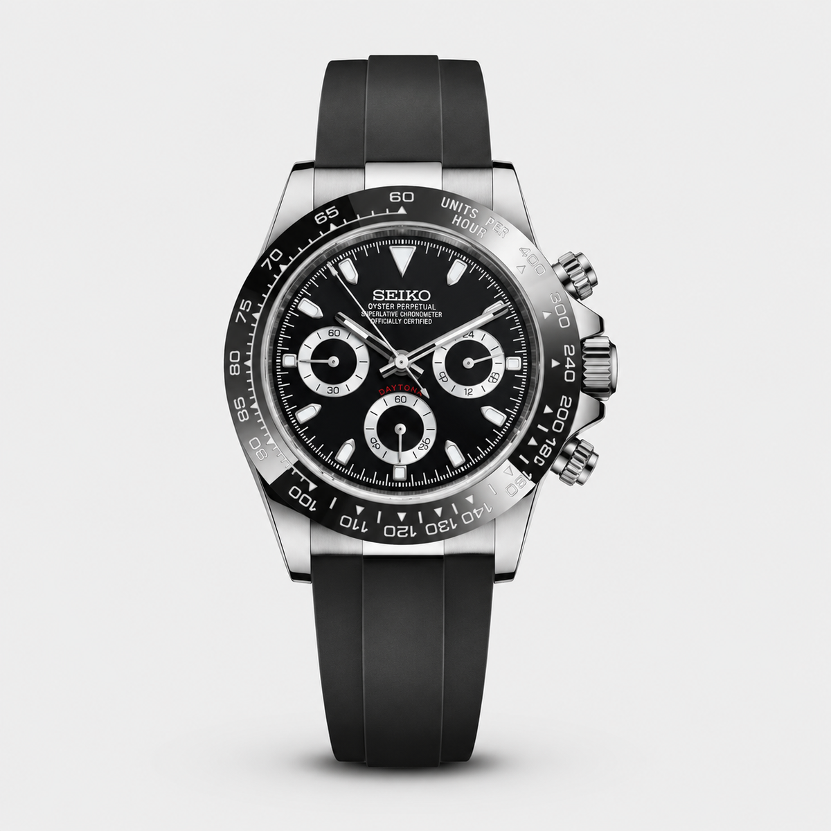 Seiko Mod Daytona "Panda Platinum"