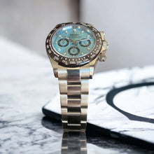 Seiko Mod Daytona "Bleu glacier et marron"