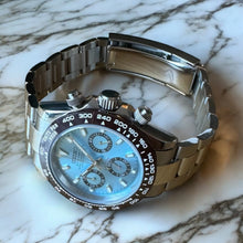 Seiko Mod Daytona "Bleu glacier et marron"