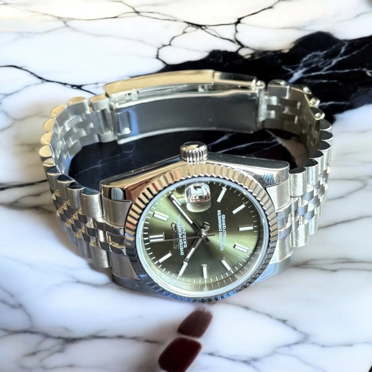 Seiko Mod Datejust "Vert olive"