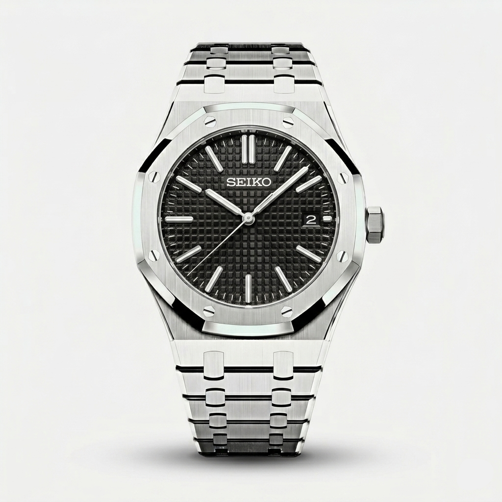 Seiko Mod Royal Oak "Noir classique"