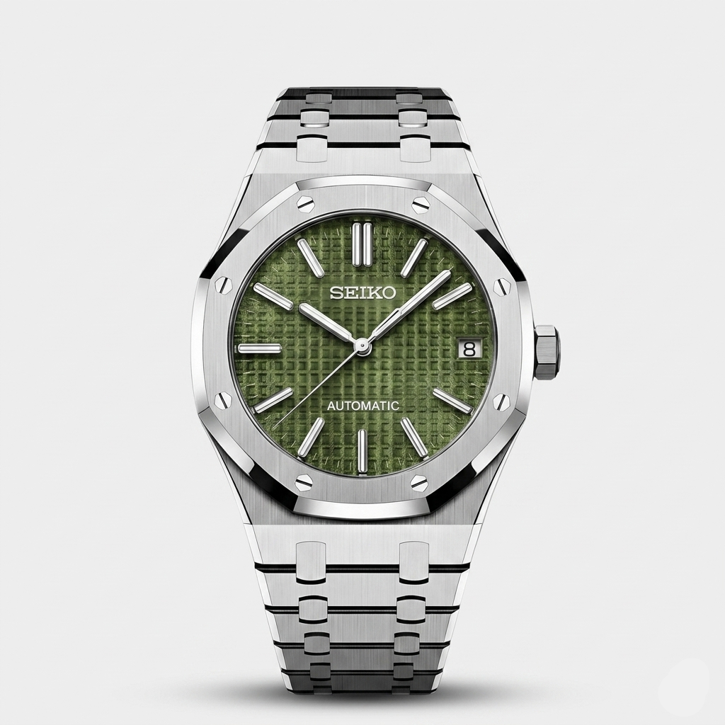 Seiko Mod Royal Oak "Vert olive"