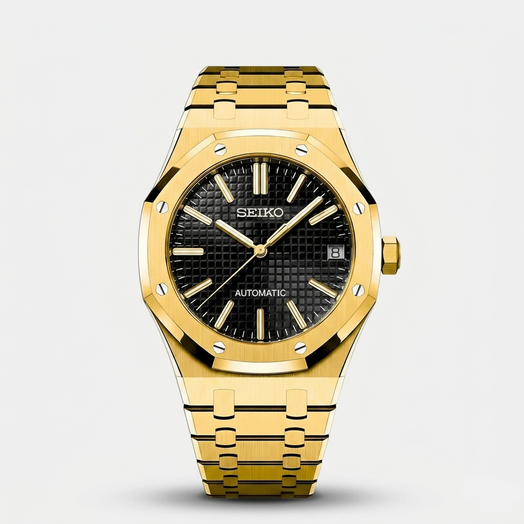 Seiko Mod Royal Oak "Or"