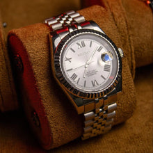 Seiko Mod Datejust "Blanc, chiffres romains"